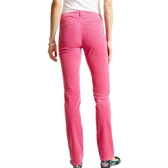 Talbots Pink Corduroy Straight Leg Women's Pink Jeans Pants Size 10P Petite - Picture 6 of 11